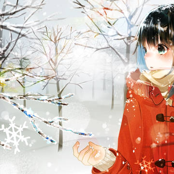 雪と蝶々