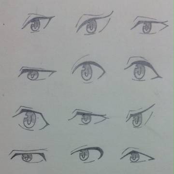 色んな漫画の目