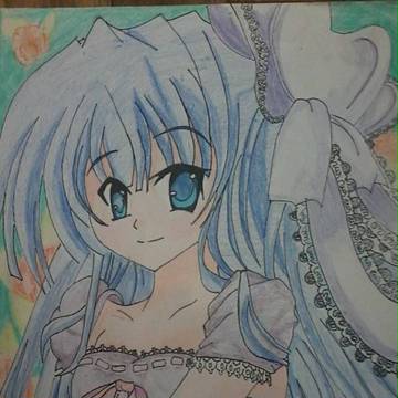 blue girl