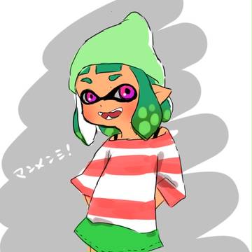 短髪イカちゃんらくがき