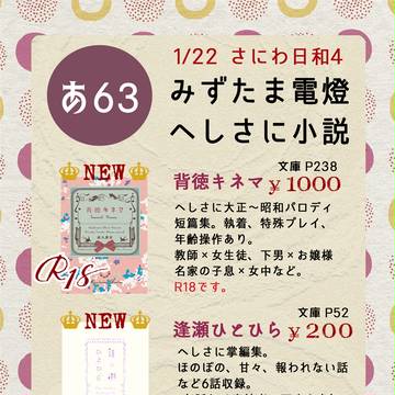 【1/22 さにわ日和4】お品書き【へしさに小説】