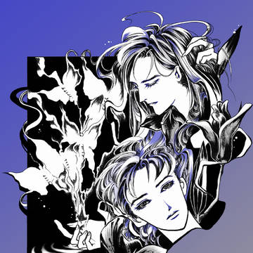 百合に蝶