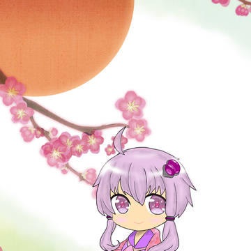 着物ゆかりさん（年賀状イラスト）
