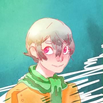 Digital watercolor style