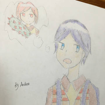 まさしく自作の絵画「純屬自創的手繪」