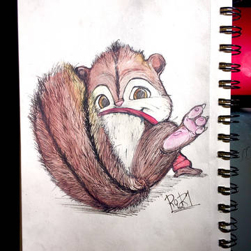Alvin's fluffy tail