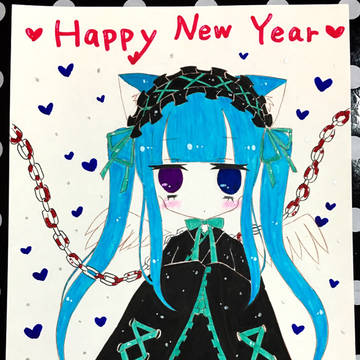 2017年年賀状イラスト3