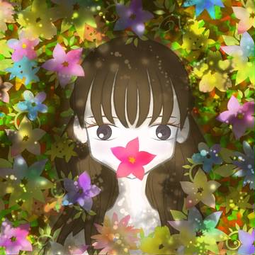 花園の少女