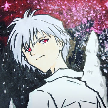 カヲルと式波アスカ模写