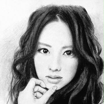北川景子さん描いてみました(人´∀`*)
