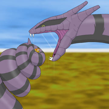 『 旨そうな獲物だ… 唾液が止まらん…♪ 』