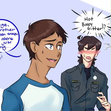 Klance : Babbysitter/Police AU