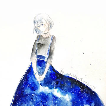 midnight，blue