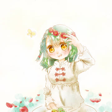 ワンピースの女の子