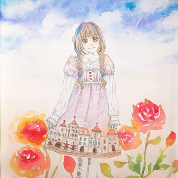 The girl in the garden🍓