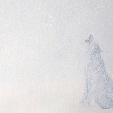 雪と狼