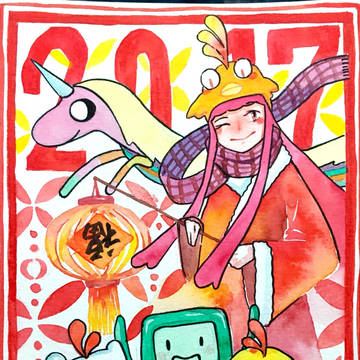 带着Finn拜年