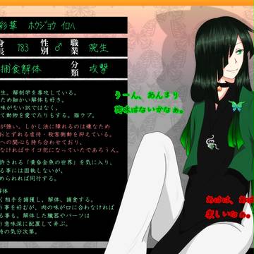 【黄昏金魚】宝蝶彩華【黒猫】