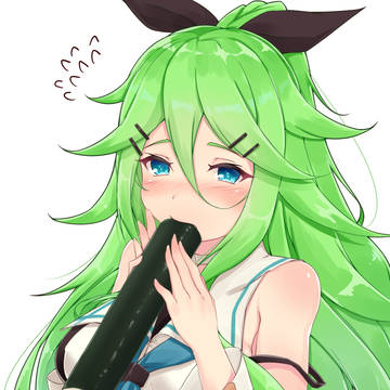 恵方巻きもぐもぐ山風ちゃん。