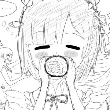 鬼の娘豆まき