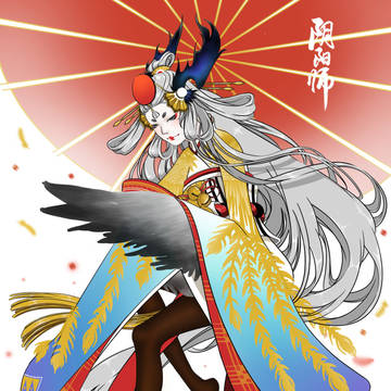 新年賀圖 - 姑獲鳥