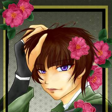 山茶花と石切丸