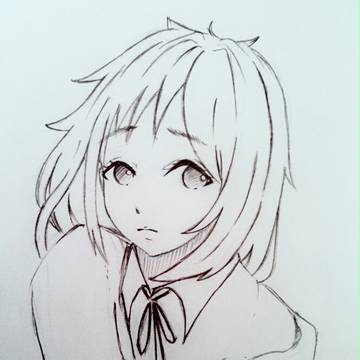 対照的な少女