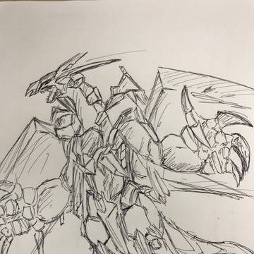 クリスタルウィング落書きドラゴン