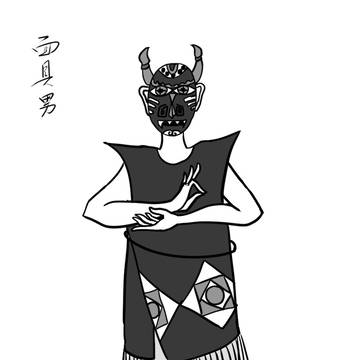 《月灯三味》人设-面具男