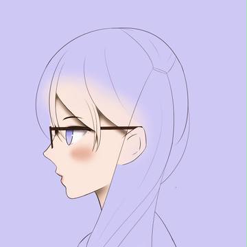 横顔練習