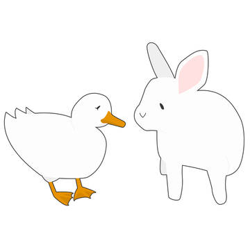 アヒルとウサギ