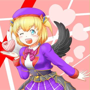 白テニ制服マール祈願絵