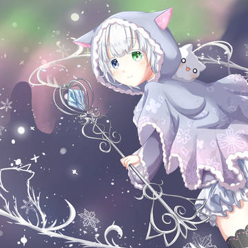 ゆきねこ　オーロラ