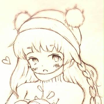 真冬のぬくもこ女の子