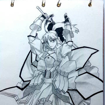 手绘:saber lily