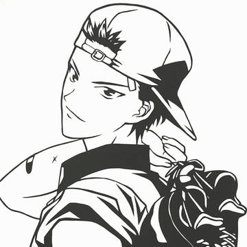 テニプリ切り絵 宍戸亮