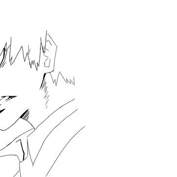 ヒロアカOPの爆豪を写し描き