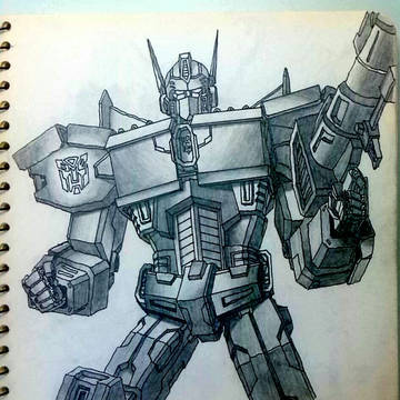 手绘:IDW擎天柱