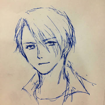裏紙にYOI落書き