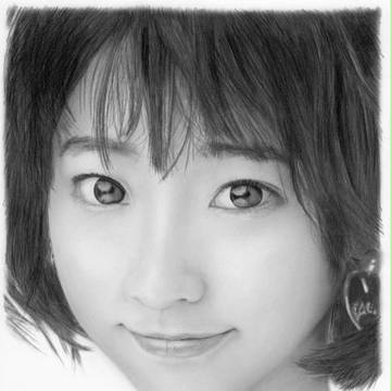 武田玲奈さん、描いてみた。