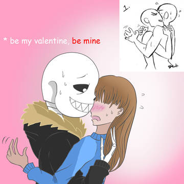 be my valentine, be mine.