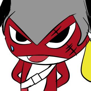 緑に乗せられた赤