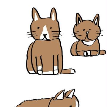 猫絵の練習