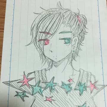 落書き、ちょいマーカー塗り