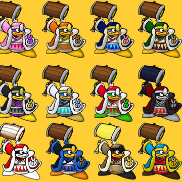Dedede's alts (Kirby Fighters X)