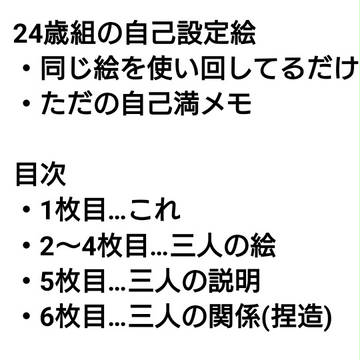 24歳三つ子設定のようなもの