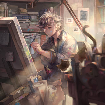 ネコと絵描きの夢の部屋