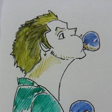 麦ストシール絵柄のゾロ