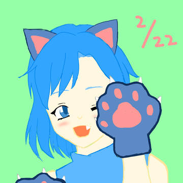 猫の日ラクガキ