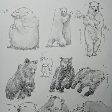 【今日の落書き】クマづくし